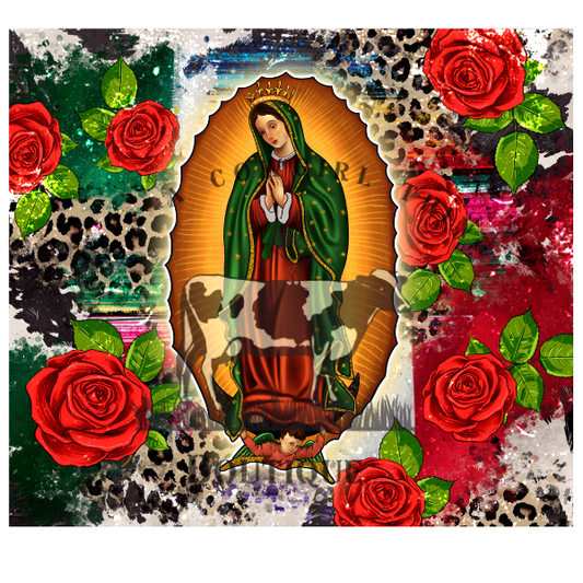 Virgencita Vinyl Sticker for tumblers 20oz