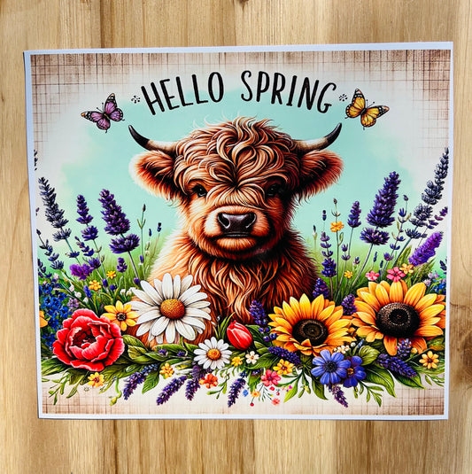 VS4 Hello Spring Vinyl for Tumbler 20oz