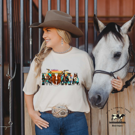 Mom longhorn western T-Shirt